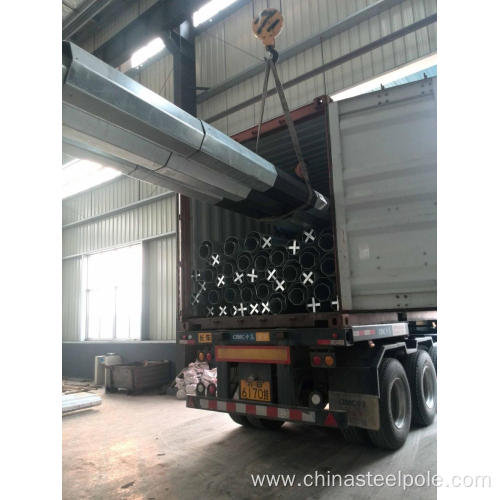 Galvanized Octagonal Steel Pole For Electric Power